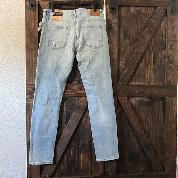 NWT Aeropostale Mens Real Original Denim Skinny distressed Jeans Sz-33/32 - Picture 3 of 9
